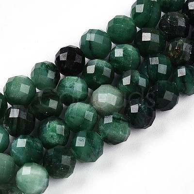 Natural Fuchsite Beads Strands G-S345-6mm-33-1