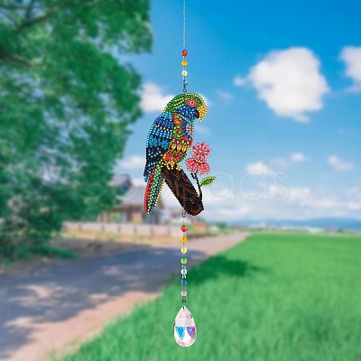Parrot DIY Diamond Painting Pendant Decoration Kits PW-WGF3E0B-01-1