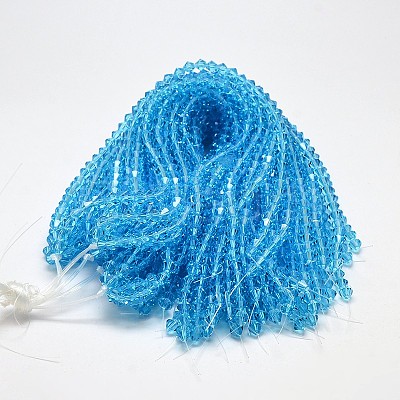 Transparent Glass Beads Strands EGLA-A039-T3mm-D19-1