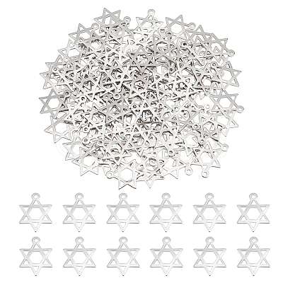 100Pcs 201 Stainless Steel Pendants STAS-UN0057-83-1