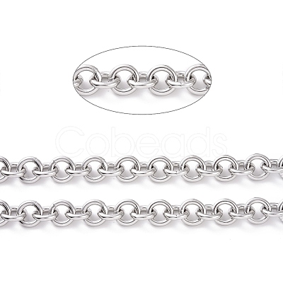 Tarnish Resistant 304 Stainless Steel Rolo Chains CHS-H013-07P-A-1