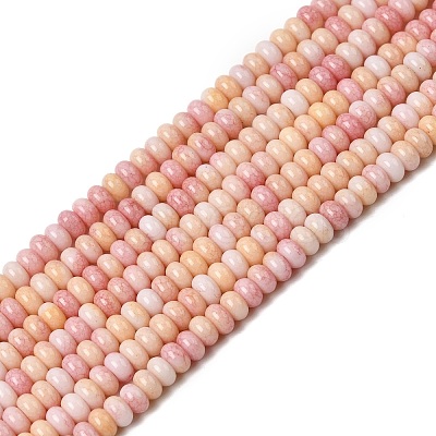Cracked Opaque Glass Beads Strand GLAA-D306-A06-1