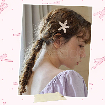 10Pcs Zinc Alloy Hair Barrettes PHAR-SP0001-25-1