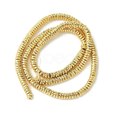 Electroplated Synthetic Non-Magnetic Hematite Beads Strands G-H020-F01-03-1