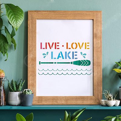Large Plastic Reusable Drawing Painting Stencils Templates DIY-WH0202-108-1