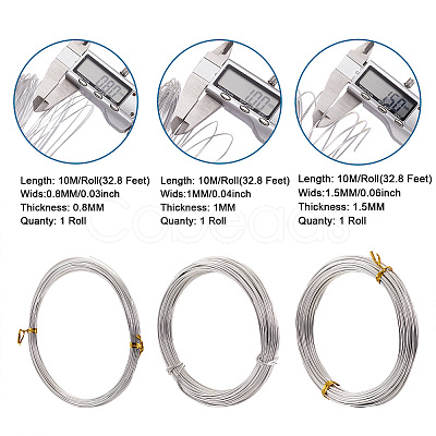 5 Rolls 5 Style Aluminum Craft Wire AW-CD0001-02-1