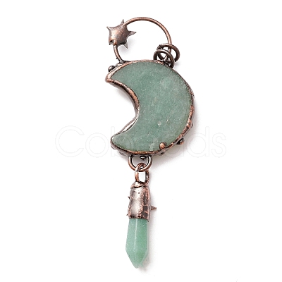 Natural Green Aventurine Big Pendants G-M383-25A-1