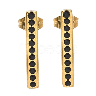 304 Stainless Steel Stud Earrings EJEW-F361-05G-1