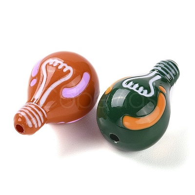 Baking Paint Acrylic Beads MACR-M032-02-1