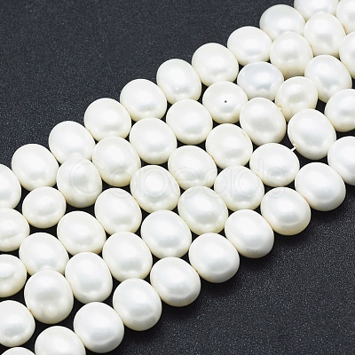 Shell Pearl Beads Strands BSHE-F001-02B-1