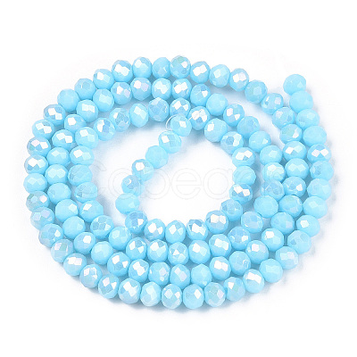 Electroplate Glass Beads Strands LS-EGLA-A044-P2mm-B06-1