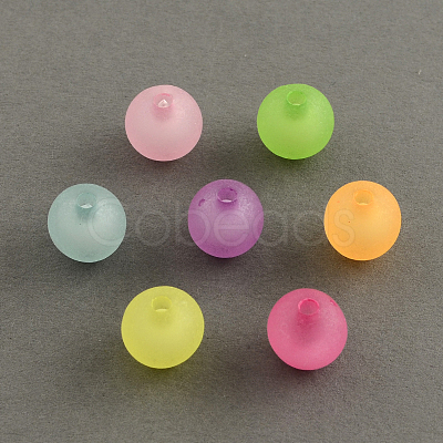 Frosted Acrylic Beads FACR-Q006-20mm-M-1