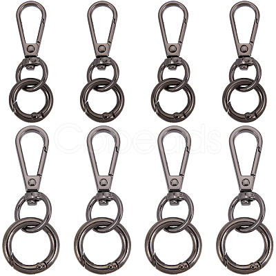 DIY Keychain Clasp Findings Kits DIY-SP0003-47B-1