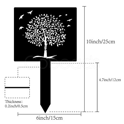 Acrylic Garden Stake AJEW-WH0382-007-1