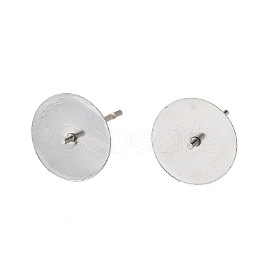 304 Stainless Steel Stud Earring Findings STAS-D370-02P-05-1