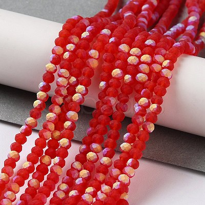 Imitation Jade Glass Beads Strands EGLA-YW0003-19A-01-1