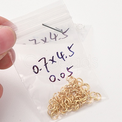 Brass Open Jump Rings KK-G604-08S-15-1