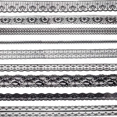 Gorgecraft 9 Styles Polyester Lace Trim OCOR-GF0002-56-1