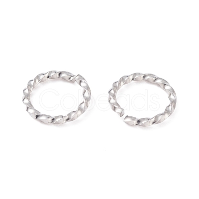 Tarnish Resistant 304 Stainless Steel Open Jump Rings STAS-F191-12P-D-1