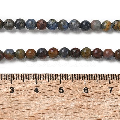 Natural Dumortierite Beads Strands G-F826-A01-4mm-1