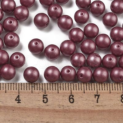 Baking Paint 3/0 Glass Seed Beads SEED-A034-02E-1