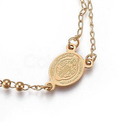 201 Stainless Steel Charm Bracelets X-BJEW-P258-15G-1