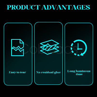 10M Luminous PET Adhesive Tape for Stage AJEW-SP0002-35B-01-1