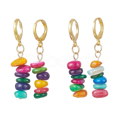 Brass Hoop Earrings EJEW-JE06970-02-1