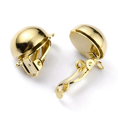 Brass Clip-on Earring Findings KK-O131-03G-B-1