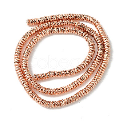 Electroplated Synthetic Non-Magnetic Hematite Beads Strands G-H020-F01-01-1