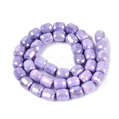 Anti-Tarnish Electroplate Glass Beads Strands EGLA-N027-03A-10-1