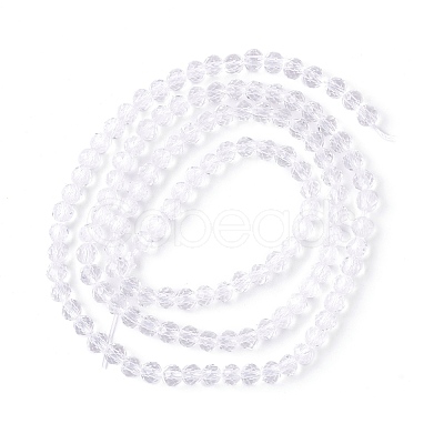 Transparent Glass Beads Strands GLAA-C019-01B-06-1