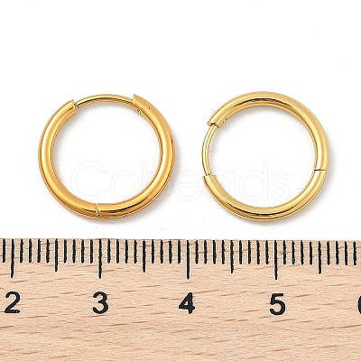 PVD Vacuum Plating 304 Stainless Steel Huggie Hoop Earrings for Women LS-EJEW-F280-07C-G-1