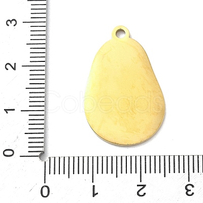 304 Stainless Steel Fruit Enamel Pendants STAS-G362-04G-01-1