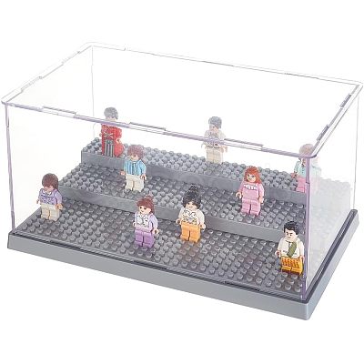 3-Tier Acrylic Minifigure Display Cases ODIS-WH0027-049-1