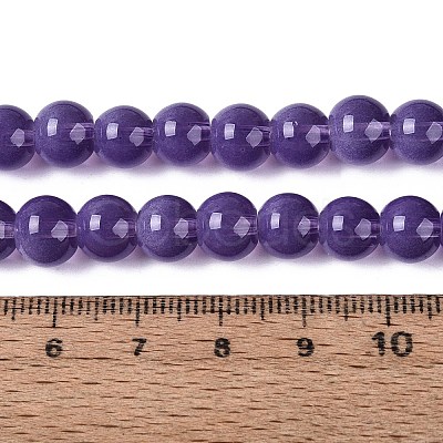 Transparent Glass Imitation Cat Eye Beads Strands GLAA-Q110-01B-03-1