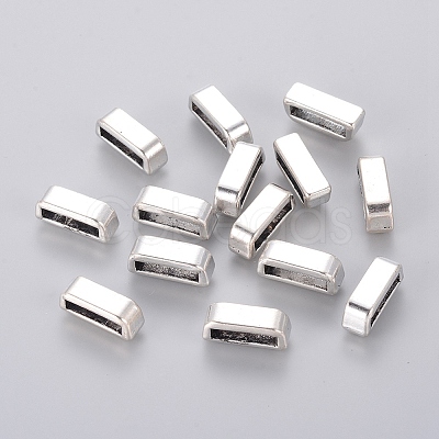 Tibetan Style Alloy Slide Charms TIBEB-H1665-AS-NR-1