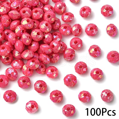 Opaque Acrylic Beads MACR-YW0003-55F-1