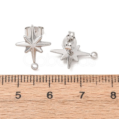 304 Stainless Steel Stud Earrings STAS-K291-13B-P-1