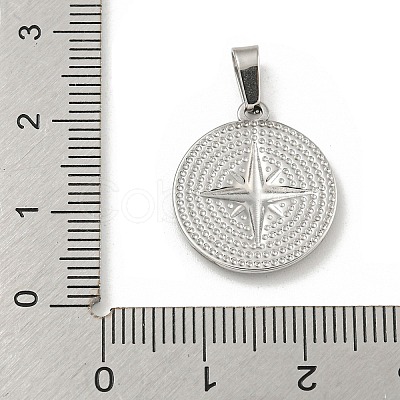 Non-Tarnish 304 Stainless Steel Pendants STAS-F307-21P-1