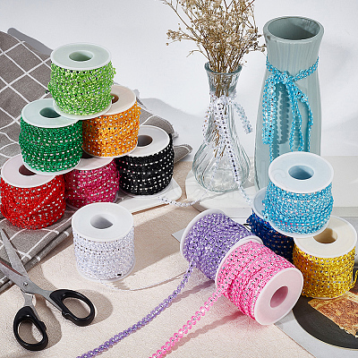 25M Metallic Yarn Lace Ribbons OCOR-GF0003-09K-1