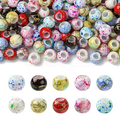 20Pcs Acrylic European Beads OPDL-YW0001-04A-1