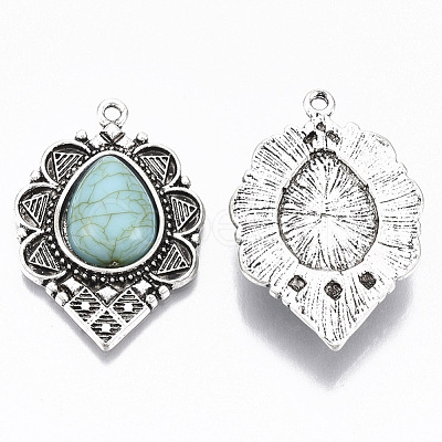 Tibetan Style Alloy Pendants X-PALLOY-R113-001-RS-1