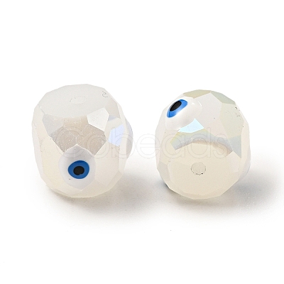 Opaque Glass Beads GLAA-F121-02B-1