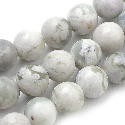 Natural Peace Jade Beads Strands G-S259-25-6mm-1