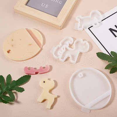4Pcs 4 Style DIY Mobile Phone Holders Silicone Mold DIY-MP0001-12-1