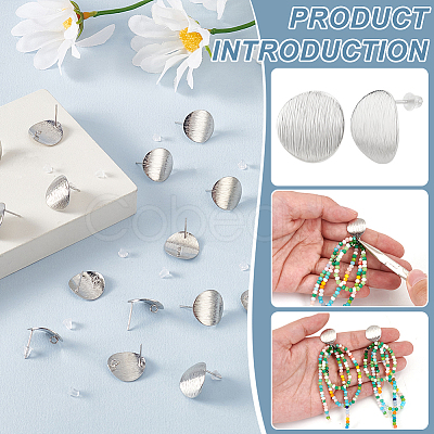 20Pcs Brass Ear Stud Findings KK-BC0013-98-1