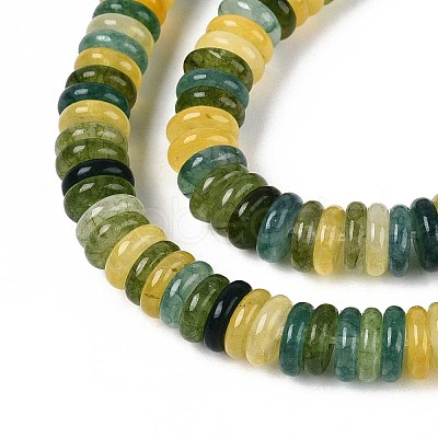 Dyed Natural White Jade Beads Strands G-T142-6mm-05D-1