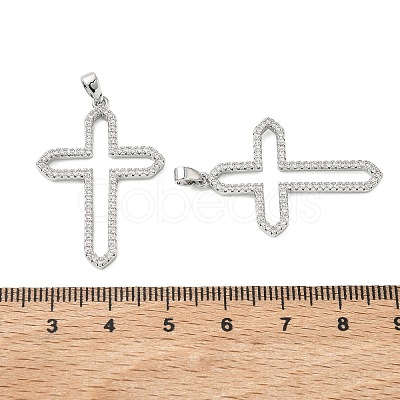 SHEGRACE Brass Micro Pave Cubic Zirconia Pendants XGRQ3D297-484P-1