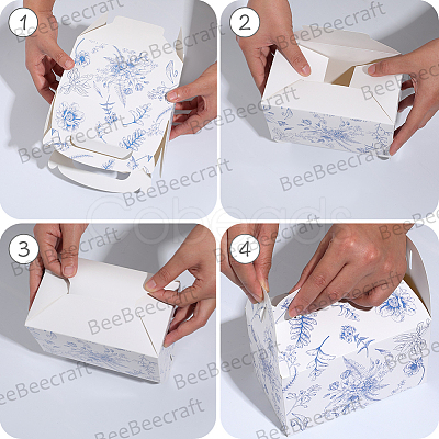 12Pcs Folding Paper Gift Candy Boxes with Die Cut Hole Handle CON-WH20001-18B-1